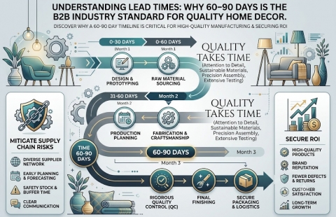 Understanding Lead Times: Why 60–90 Days is the B2B Industry Standard for Quality Home Decor